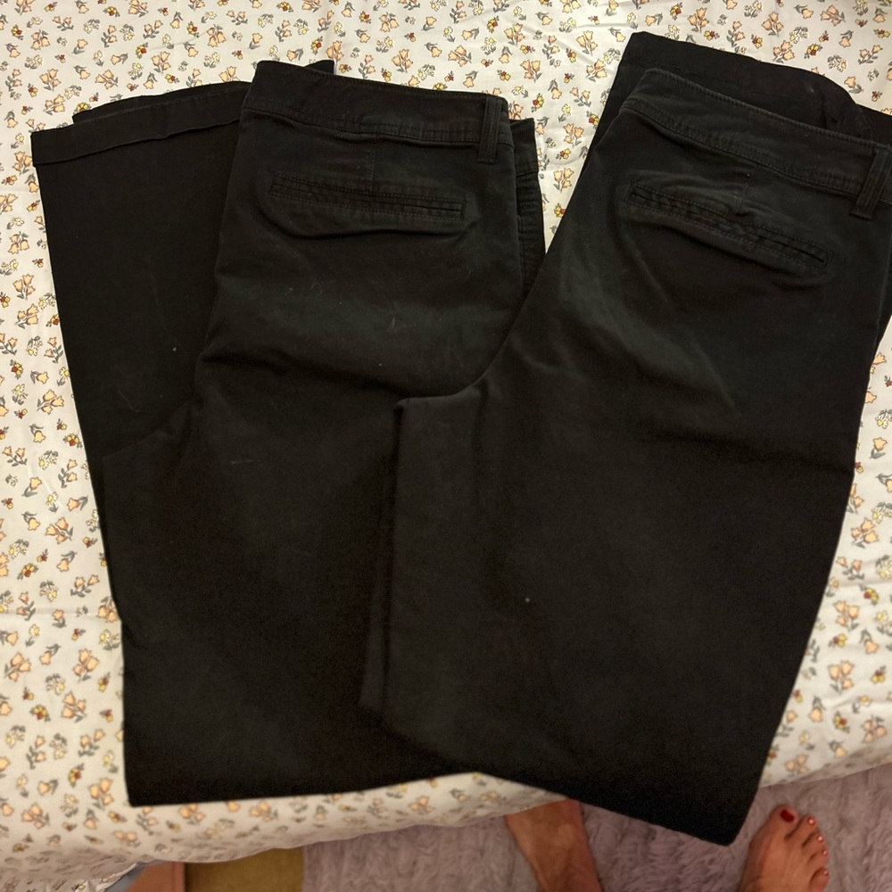 Old navy black Chinos 2 pair